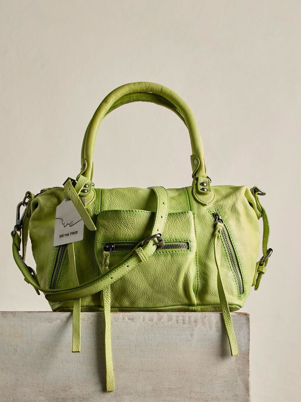 We The Free Baby Emerson Tote Bag in Matcha Green